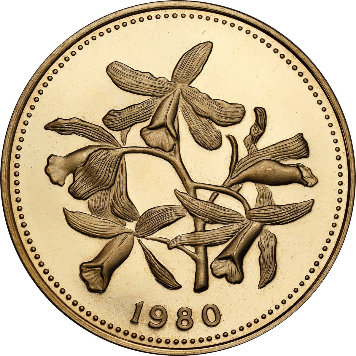 Kanada Elżbieta II 100 Dolarów 1980 Storczyk - LUSTRZANKA